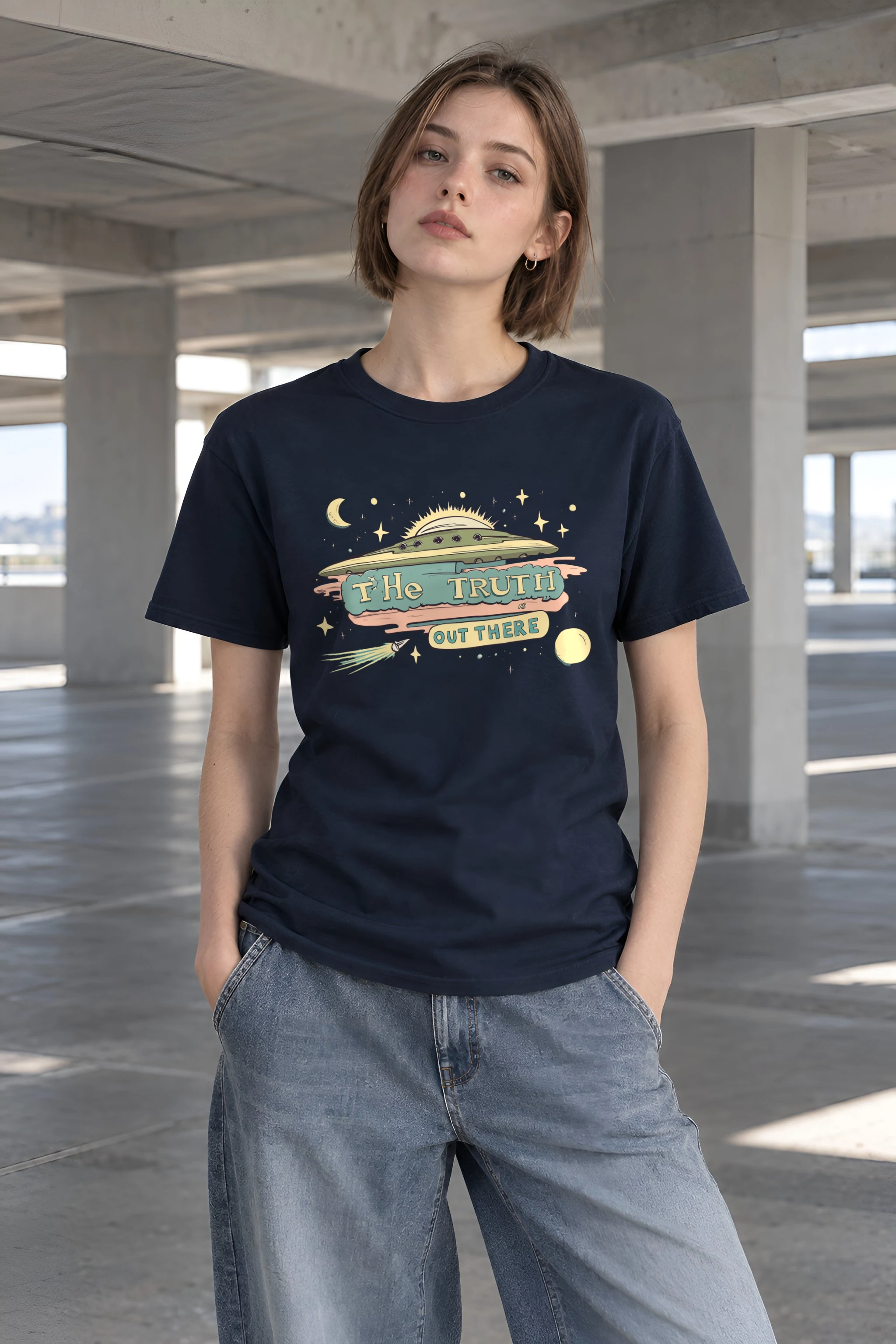 "The Truth Out There" Heavyweight Unisex Crewneck T-shirt