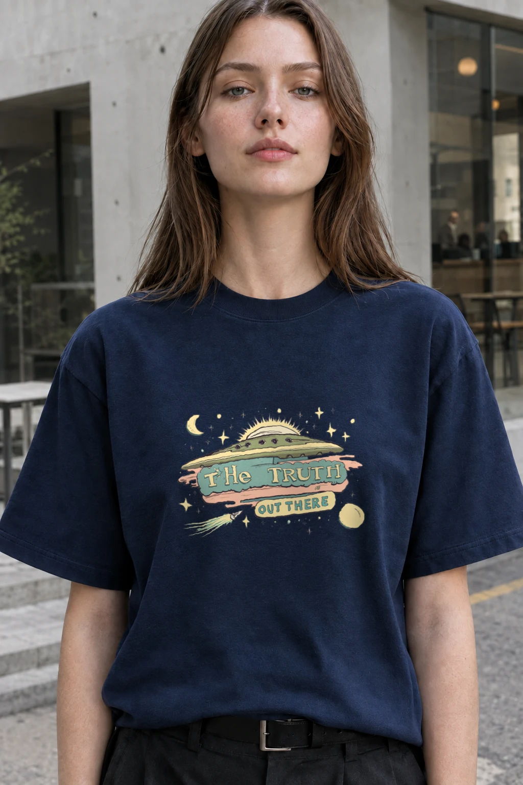 "The Truth Out There" Heavyweight Unisex Crewneck T-shirt | Gildan 5000