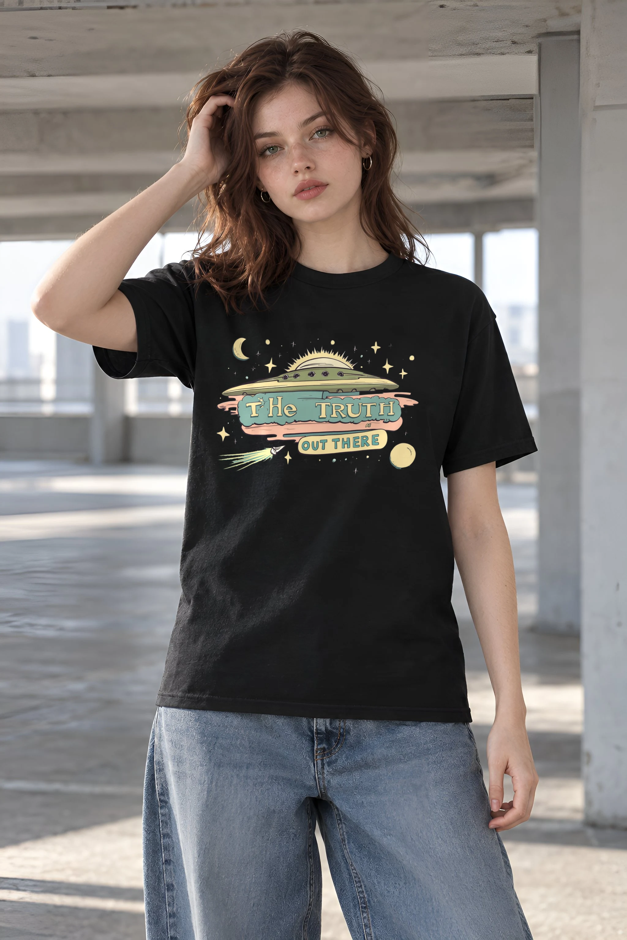"The Truth Out There" Heavyweight Unisex Crewneck T-shirt
