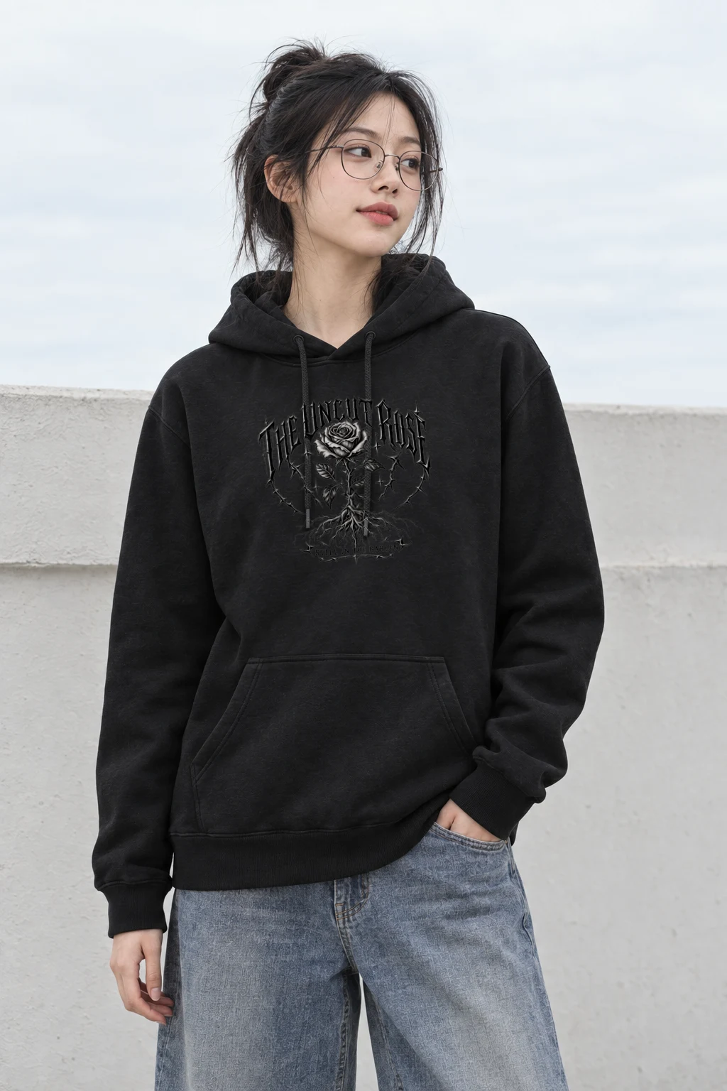 "The Uncut Rose" Heavy Blend Unisex Pullover Hoodie