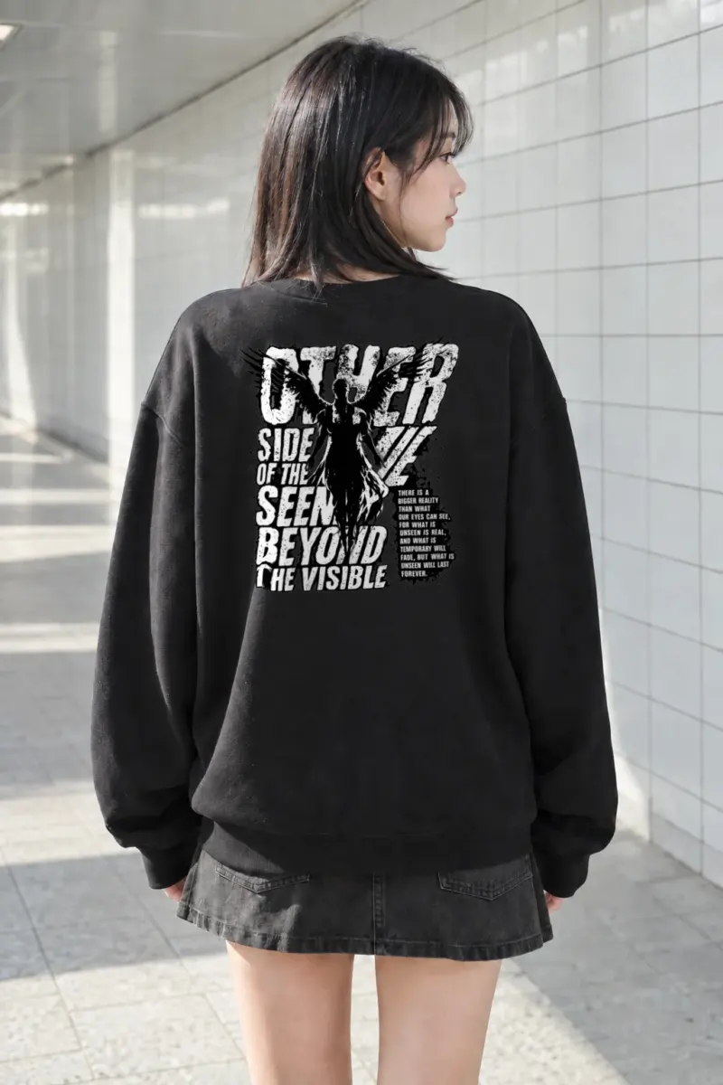 "The Unseen Will Last" Heavy Blend Unisex Crewneck Sweatshirt | Gildan 18000