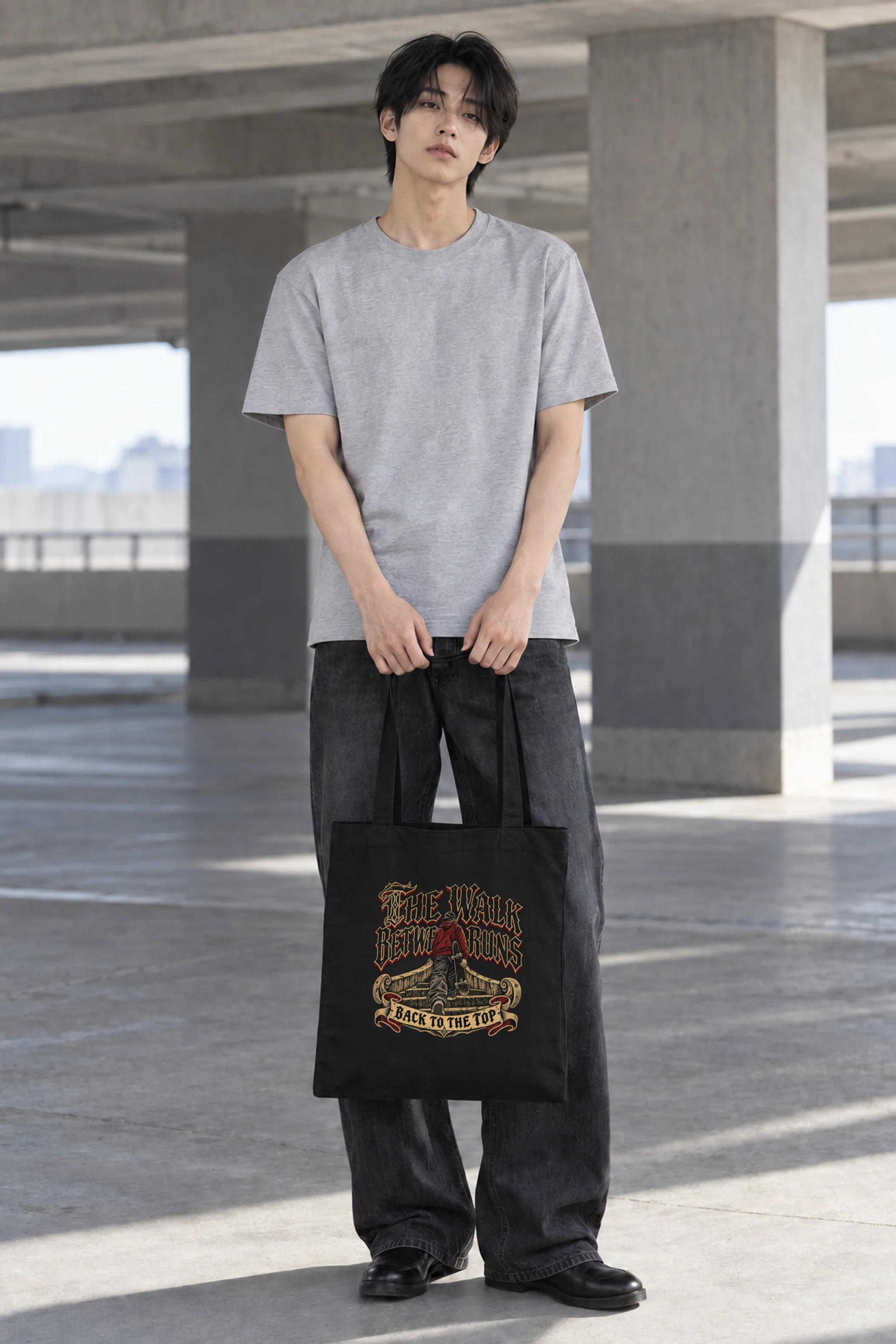 "The Walk Between Runs" Classic Cotton Tote Bag