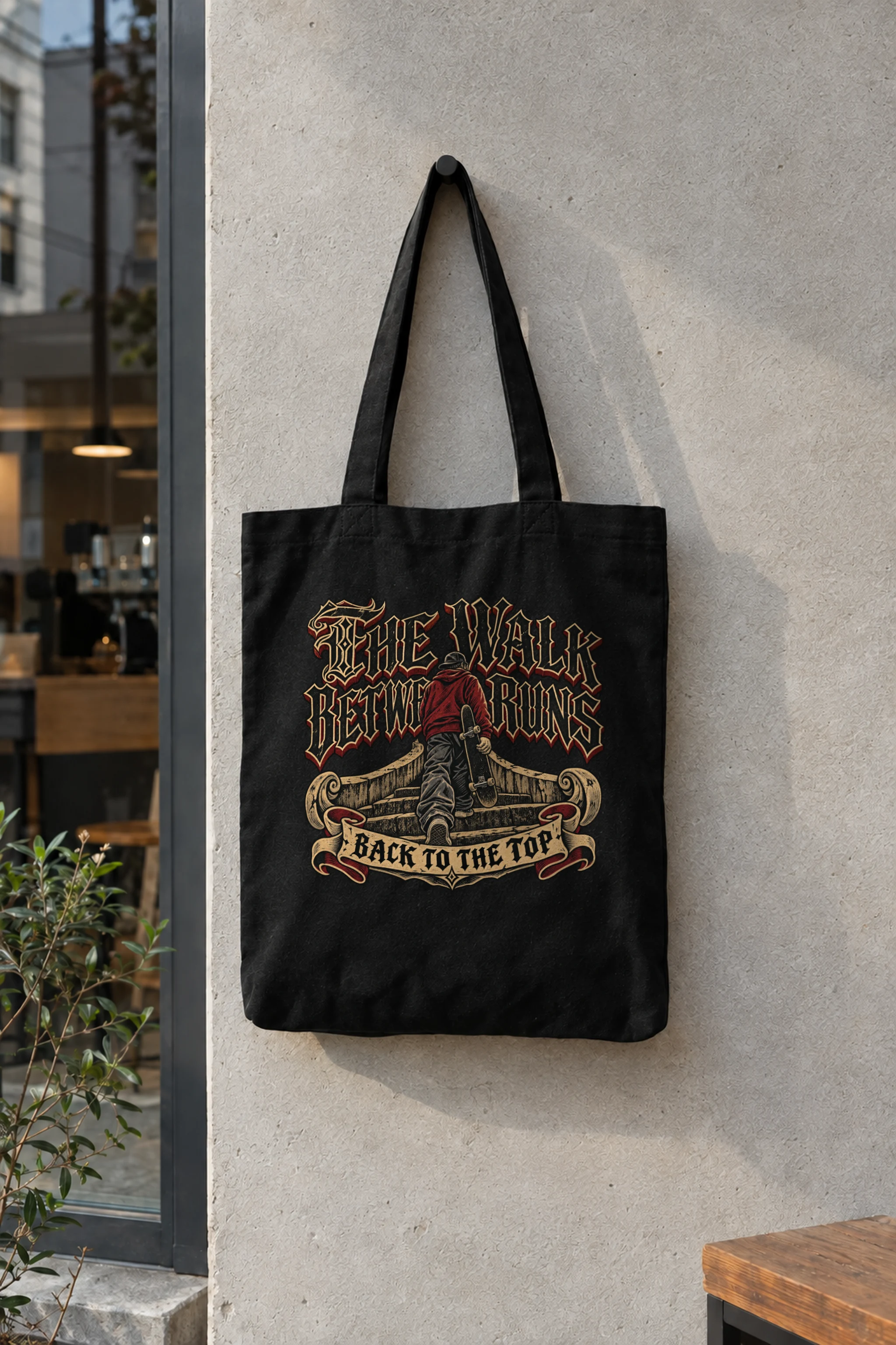 "The Walk Between Runs" Classic Cotton Tote Bag