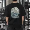 "THE WAVE PASSED OVER BELOW THE BREAK" Men's Oversized Heavyweight Crewneck T-Shirt