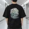 "THE WAVE PASSED OVER BELOW THE BREAK" Men's Oversized Heavyweight Crewneck T-Shirt