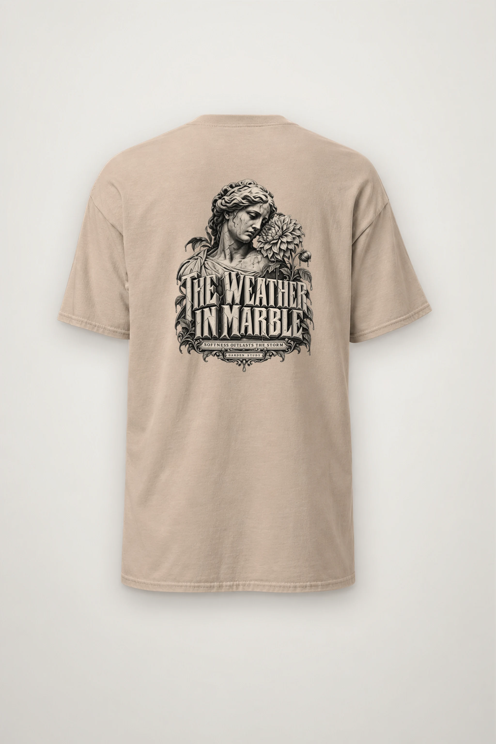 "The Weather in Marble" Heavyweight Unisex Crewneck T-shirt