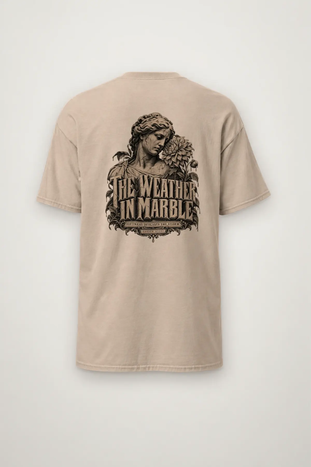 "The Weather in Marble" Heavyweight Unisex Crewneck T-shirt