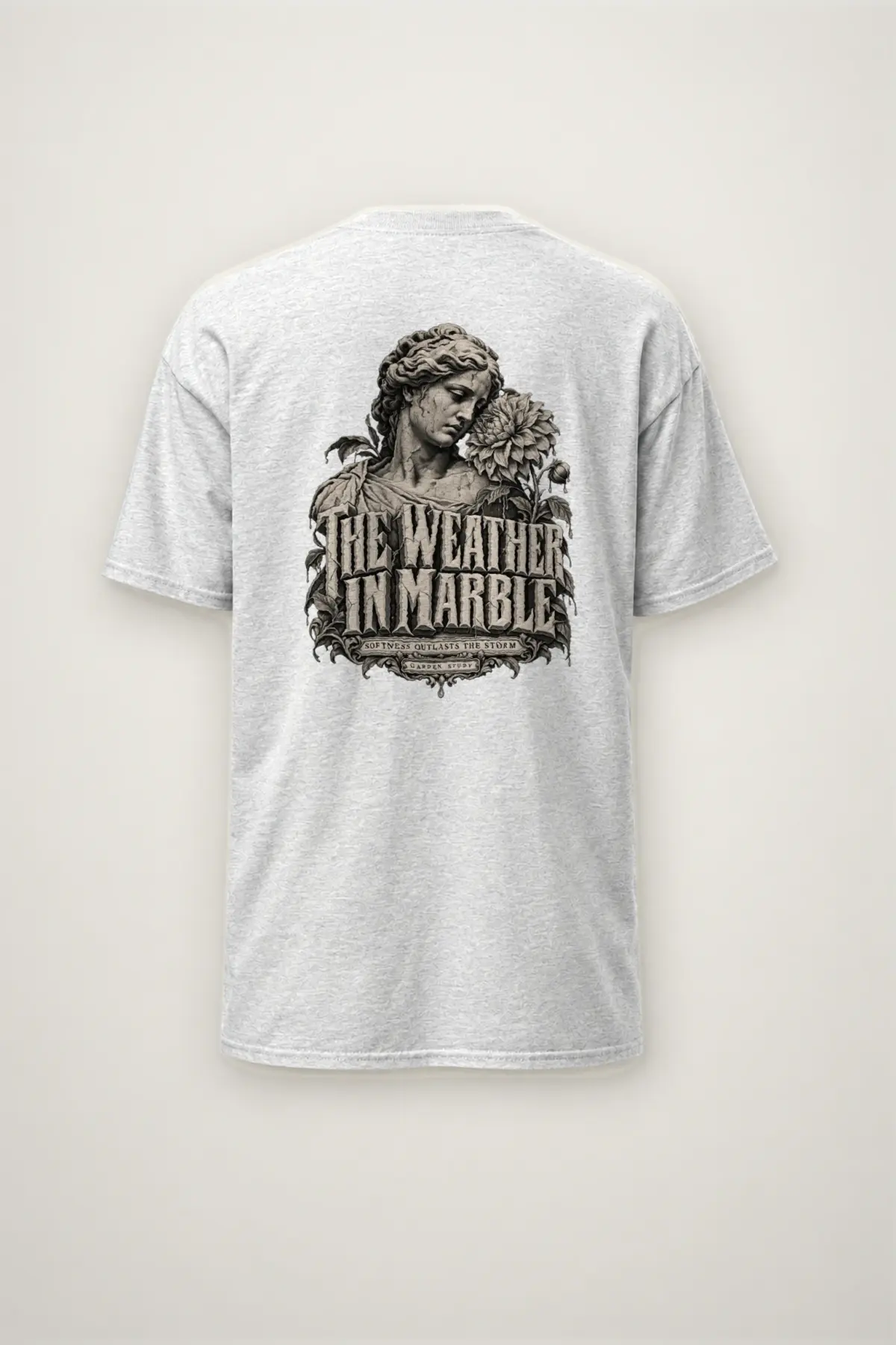 "The Weather in Marble" Heavyweight Unisex Crewneck T-shirt