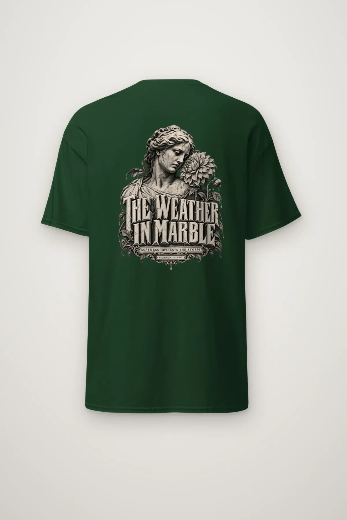 "The Weather in Marble" Heavyweight Unisex Crewneck T-shirt