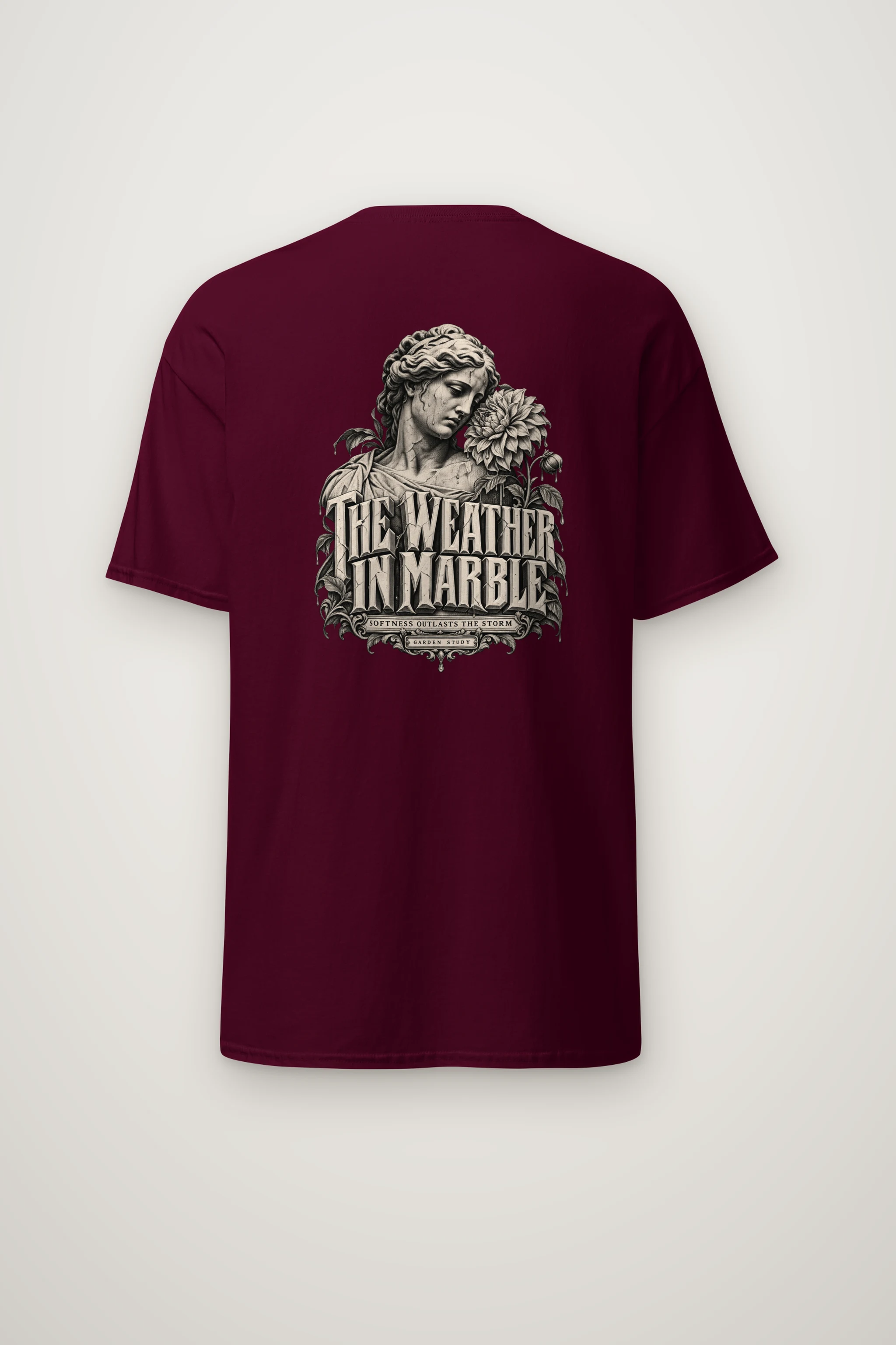 "The Weather in Marble" Heavyweight Unisex Crewneck T-shirt