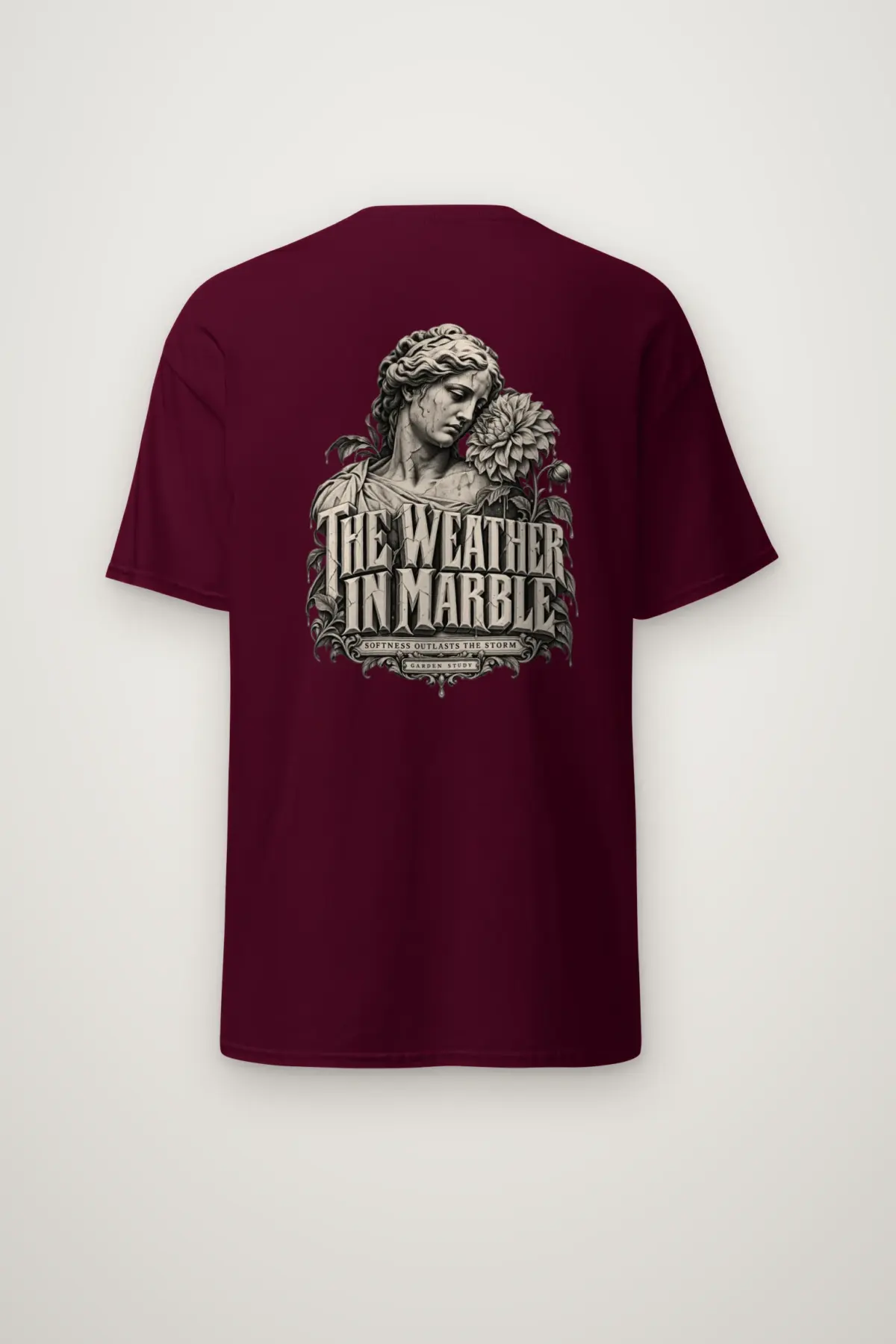 "The Weather in Marble" Heavyweight Unisex Crewneck T-shirt