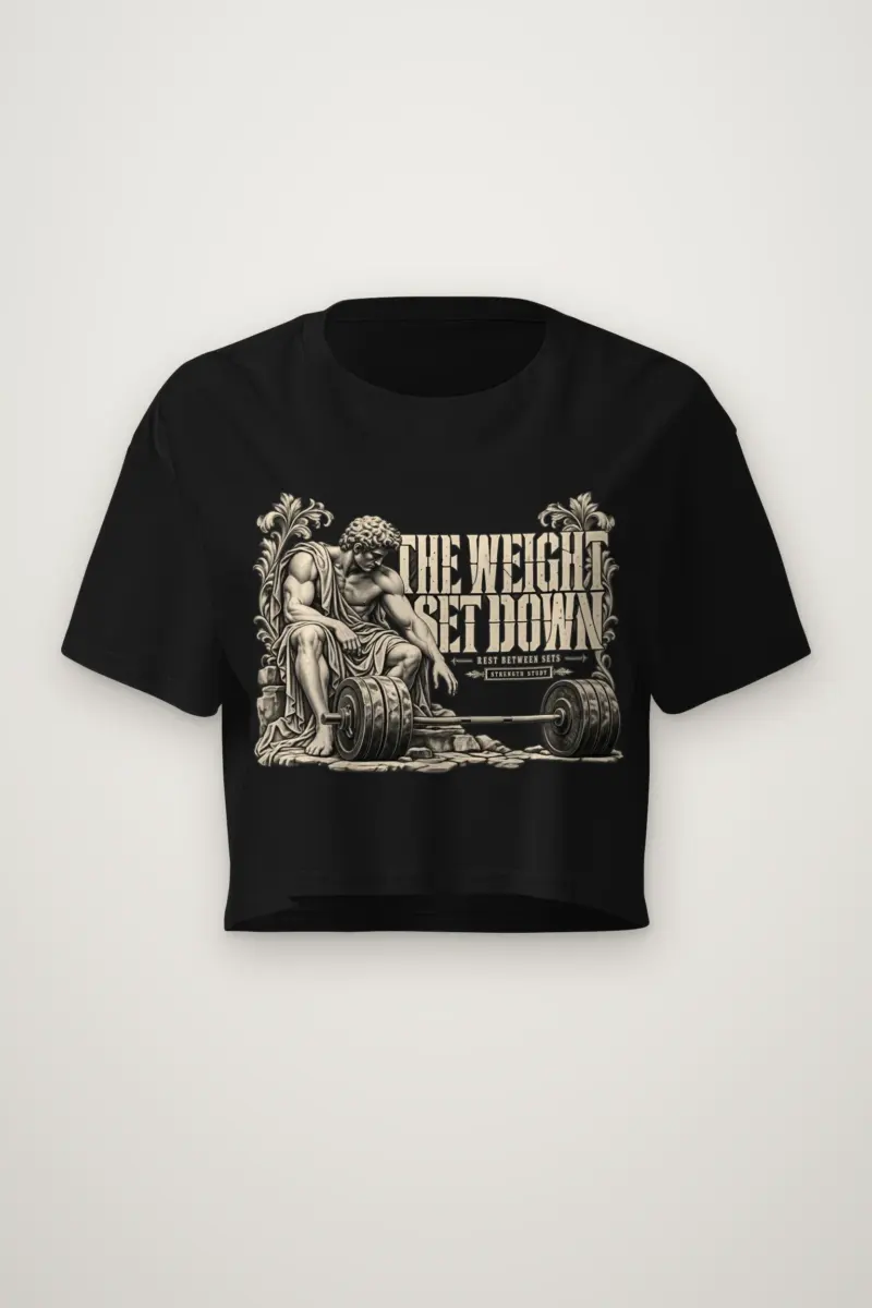 "The Weight Set Down" Women's Crop Tee