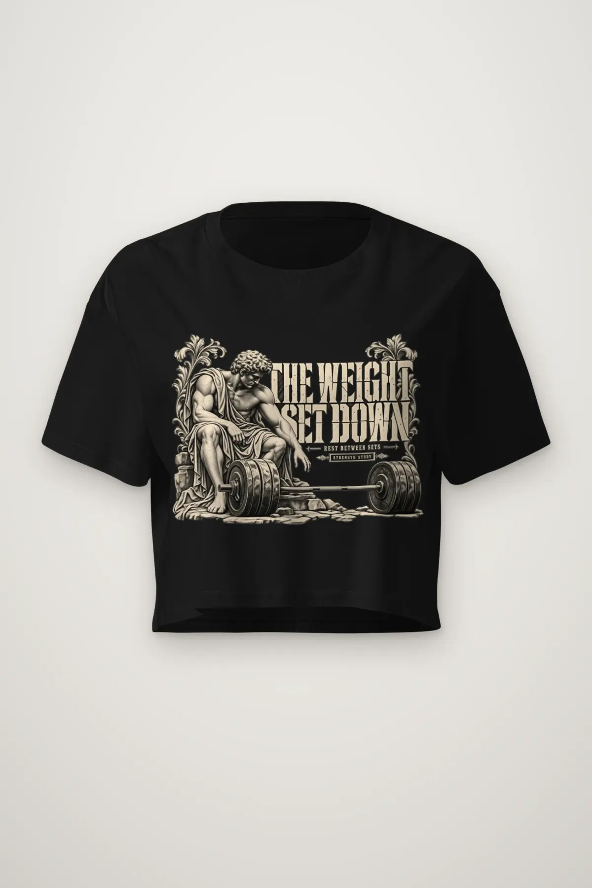 "The Weight Set Down" Women's Crop Tee