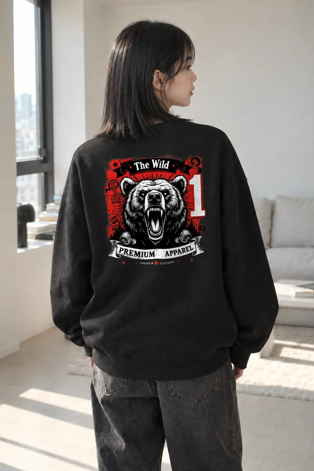 "The Wild" Heavy Blend Unisex Crewneck Sweatshirt | Gildan 18000