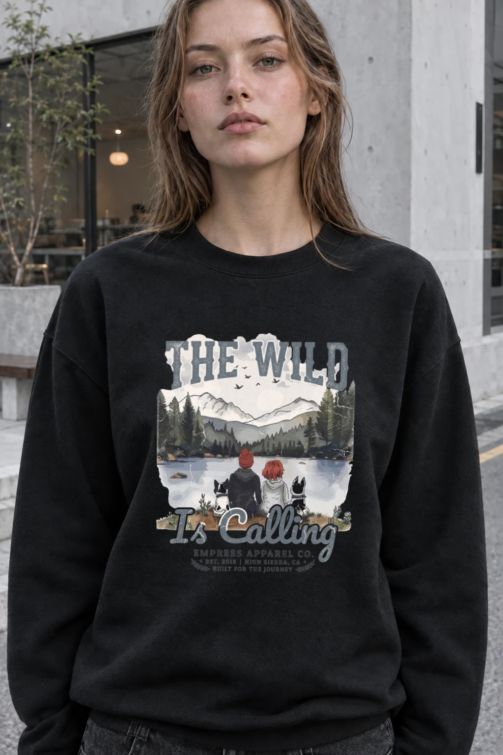 "The Wild Is Calling" Heavy Blend Unisex Crewneck Sweatshirt | Gildan 18000