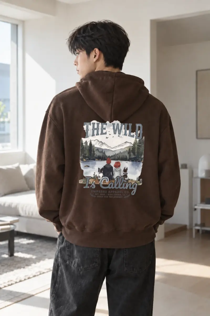 "The Wild Is Calling" Heavy Blend Unisex Pullover Hoodie | Gildan 18500