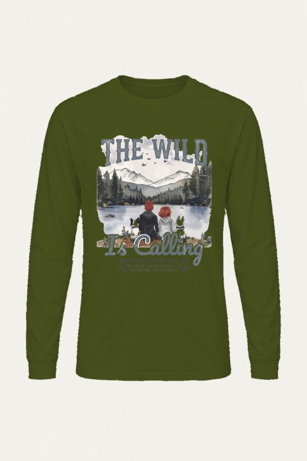 "The Wild Is Calling" Unisex Longsleeve T-shirt | Gildan 2400