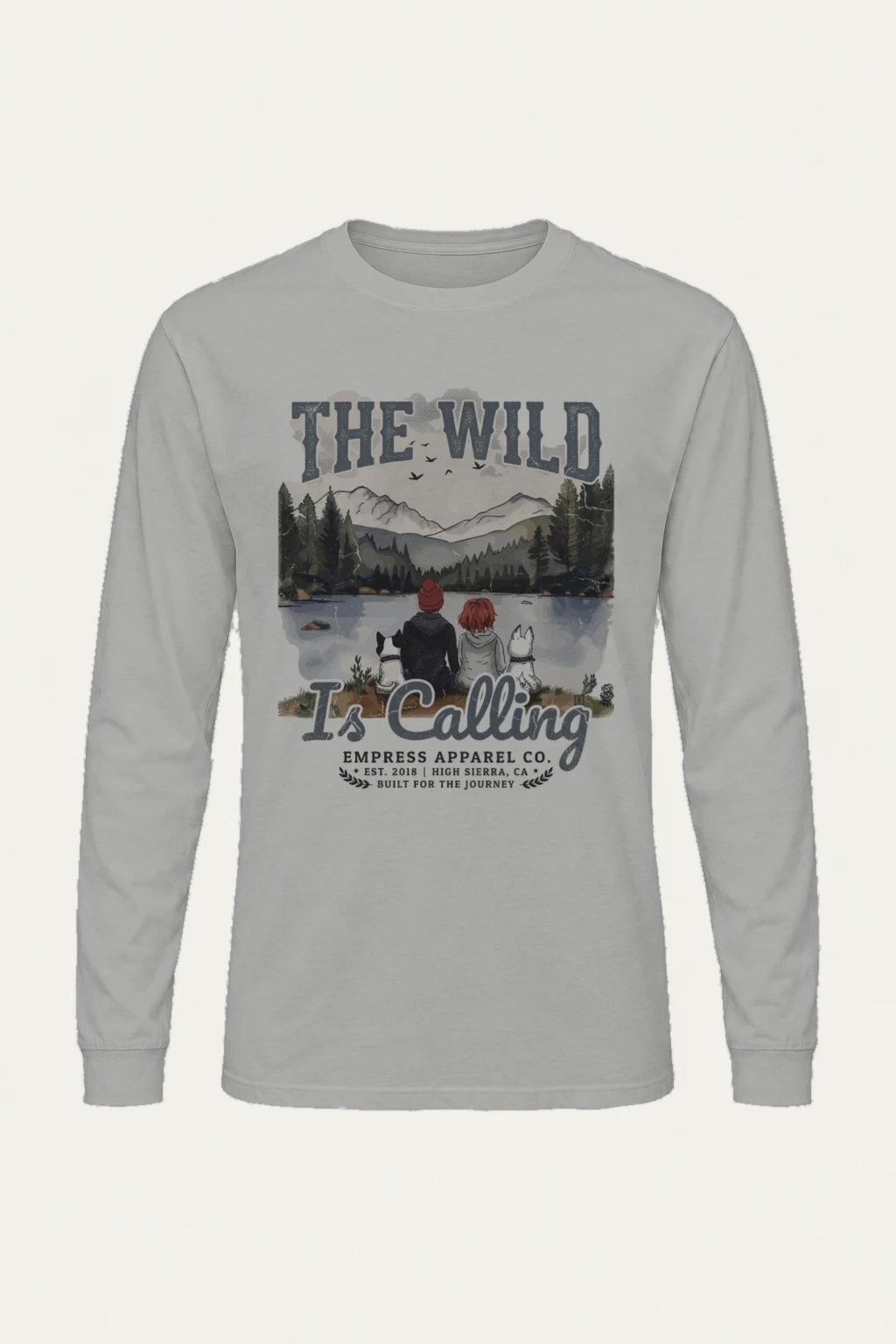 "The Wild Is Calling" Unisex Longsleeve T-shirt | Gildan 2400