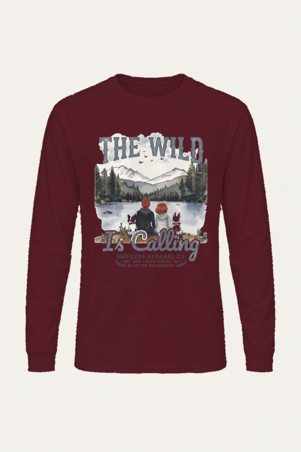 "The Wild Is Calling" Unisex Longsleeve T-shirt | Gildan 2400