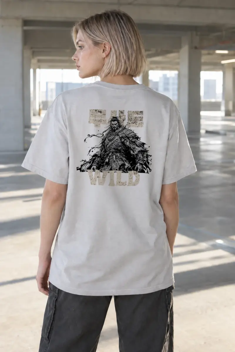 “The Wild Warrior” Heavyweight Unisex Crewneck T-shirt | Gildan 5000