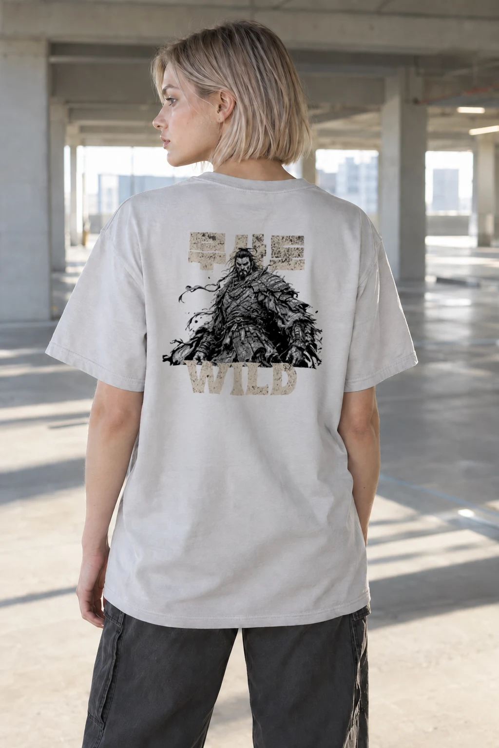 "The Wild Warrior" Heavyweight Unisex Crewneck T-shirt | Gildan 5000