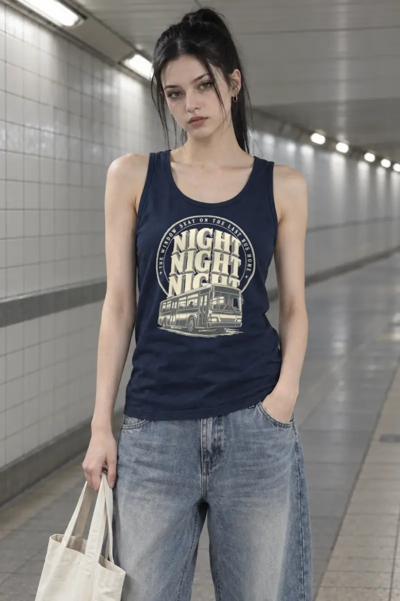 "The Window Seat on the Last Bus Home" Unisex Jersey Tank