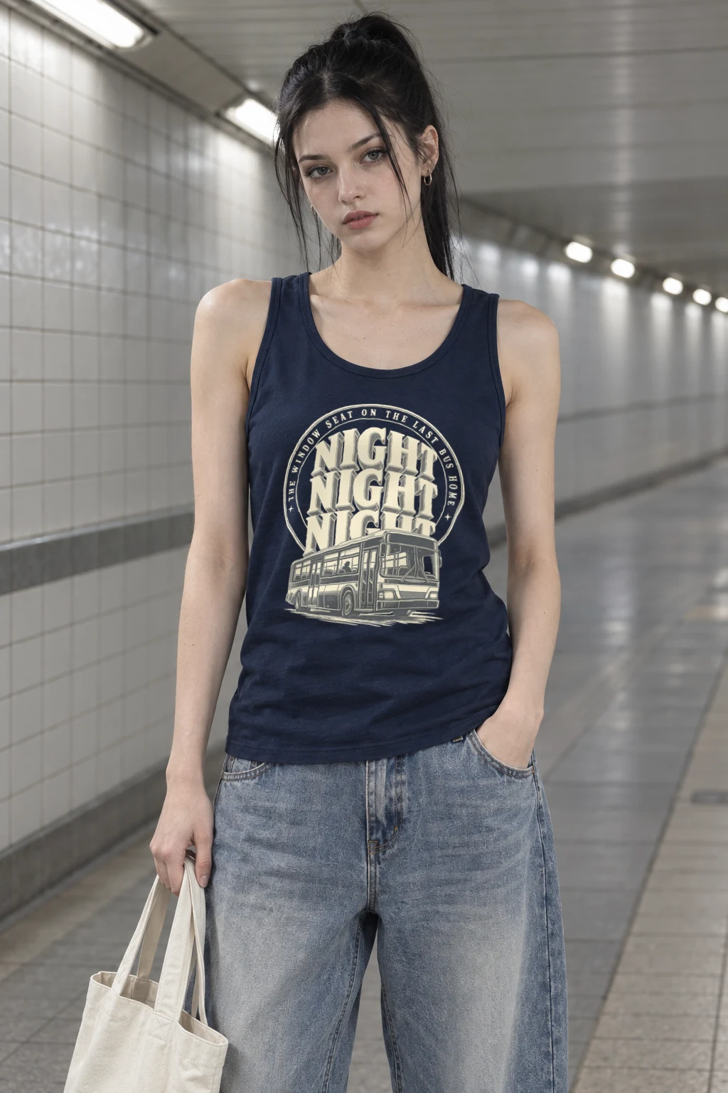 "The Window Seat on the Last Bus Home" Unisex Jersey Tank