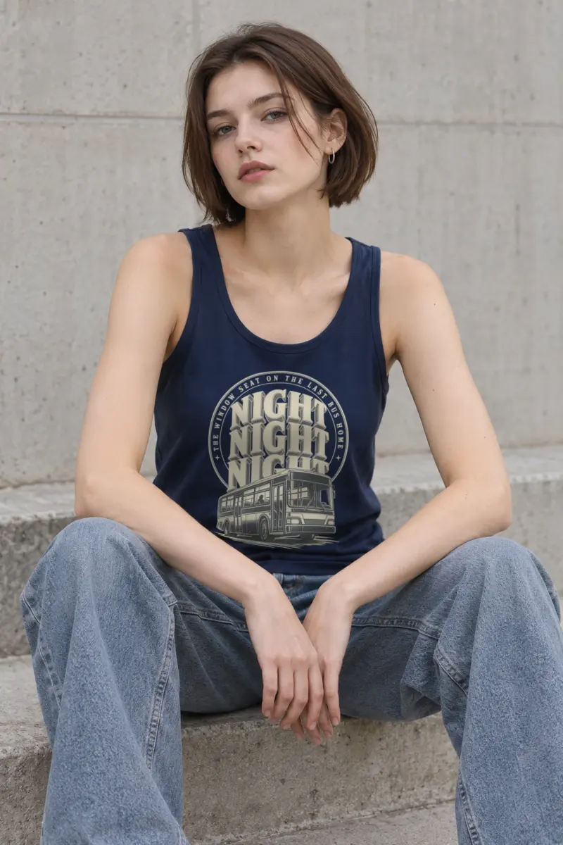 "The Window Seat on the Last Bus Home" Unisex Jersey Tank