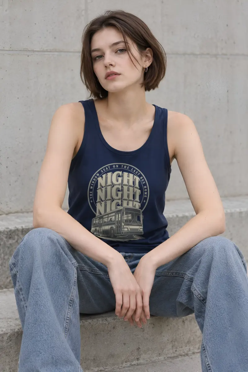 "The Window Seat on the Last Bus Home" Unisex Jersey Tank