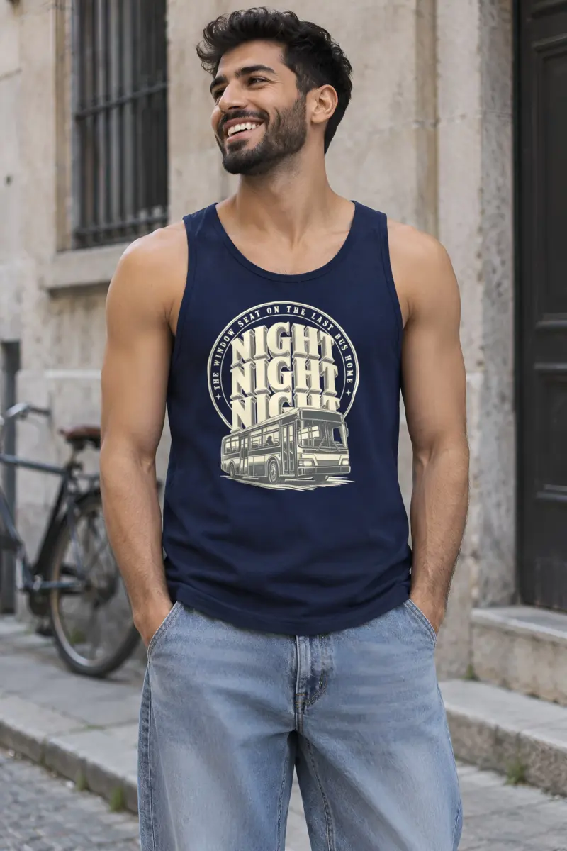 "The Window Seat on the Last Bus Home" Unisex Jersey Tank