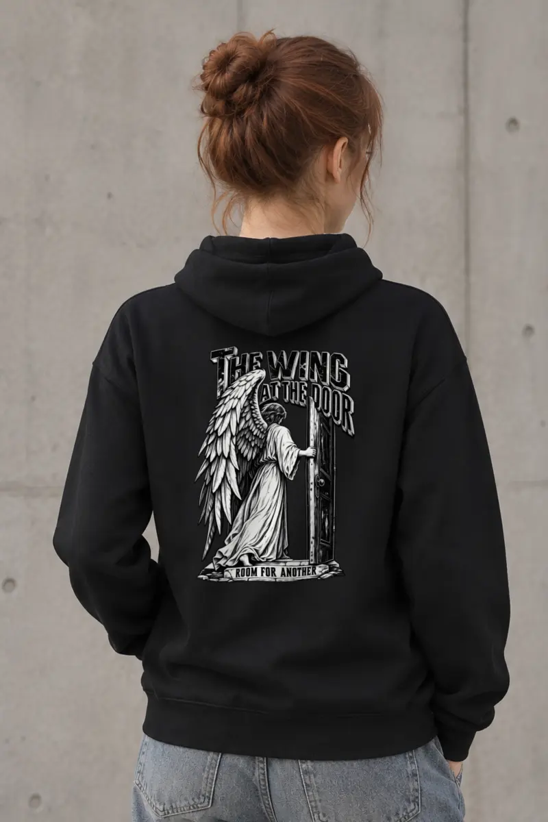 "The Wing at the Door" Heavy Blend Unisex Pullover Hoodie