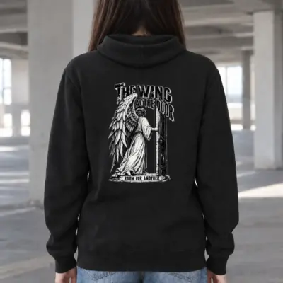"The Wing at the Door" Heavy Blend Unisex Pullover Hoodie