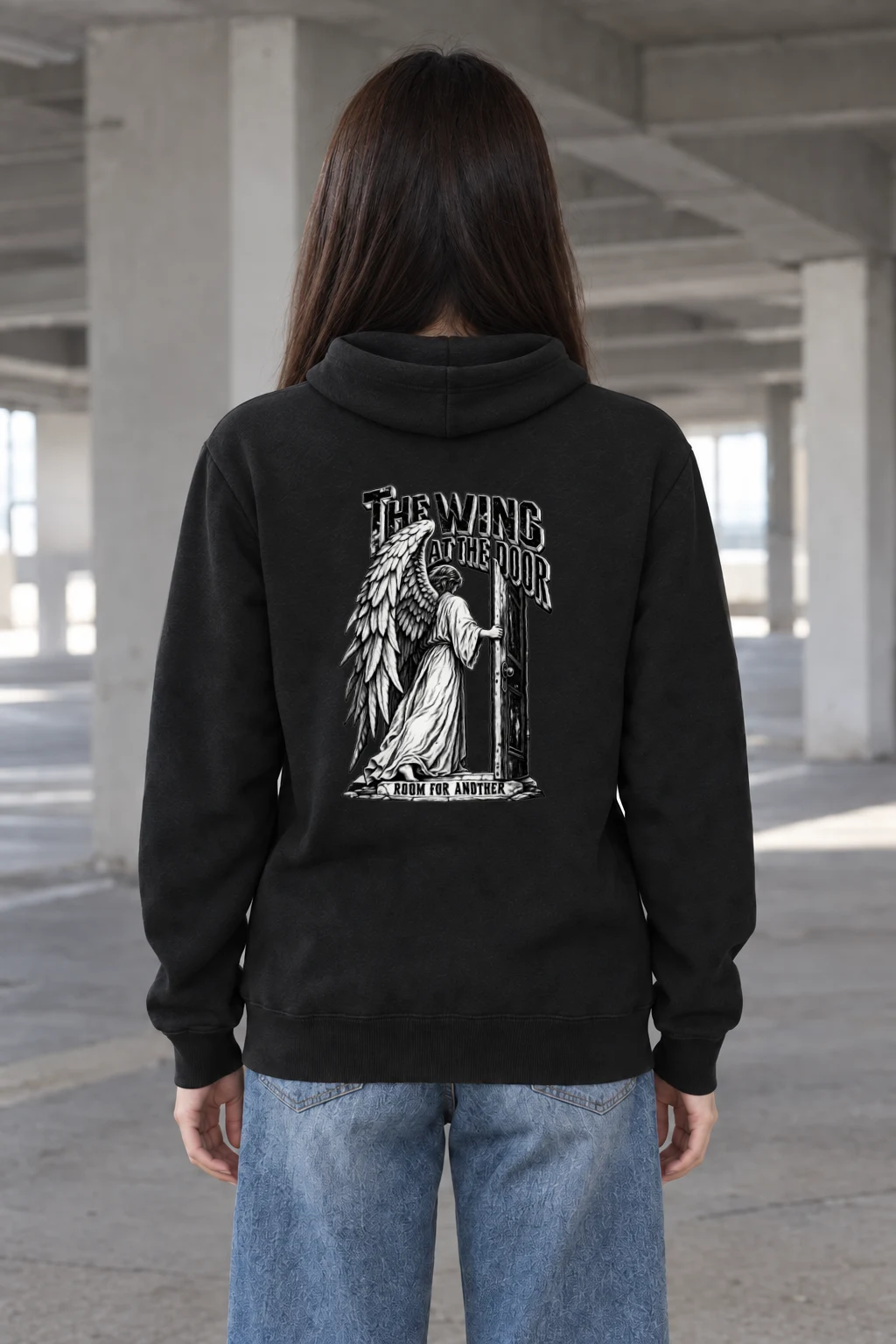 "The Wing at the Door" Heavy Blend Unisex Pullover Hoodie