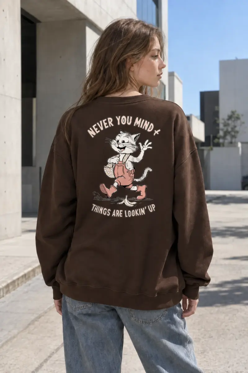 “Things Are Lookin Up” Heavy Blend Unisex Crewneck Sweatshirt | Gildan 18000