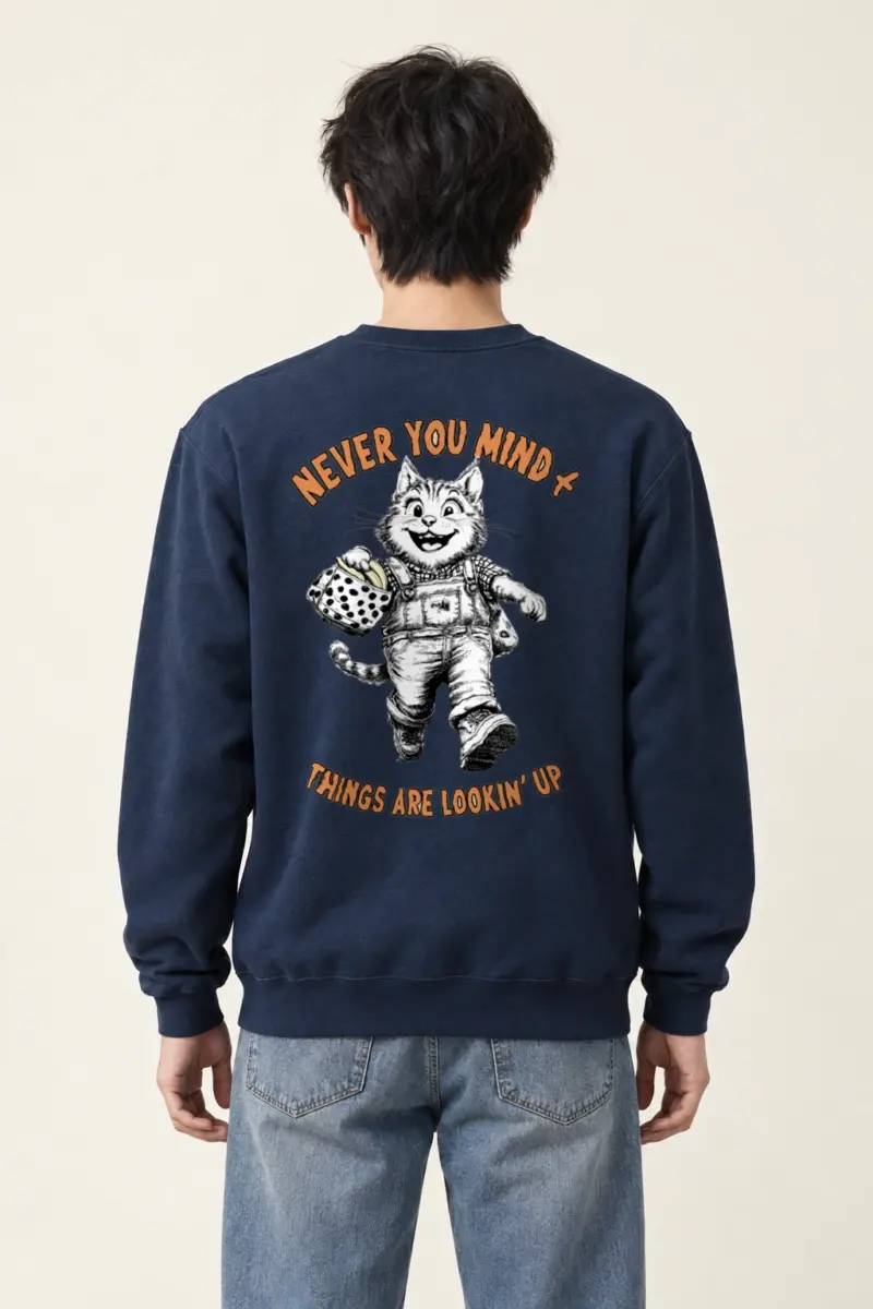 "Things Are Lookin' Up" Heavy Blend Unisex Crewneck Sweatshirt | Gildan 18000