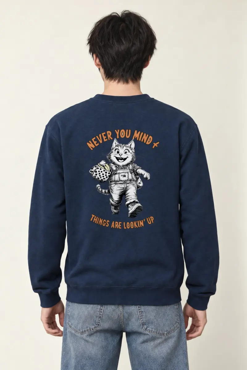 "Things Are Lookin' Up" Heavy Blend Unisex Crewneck Sweatshirt