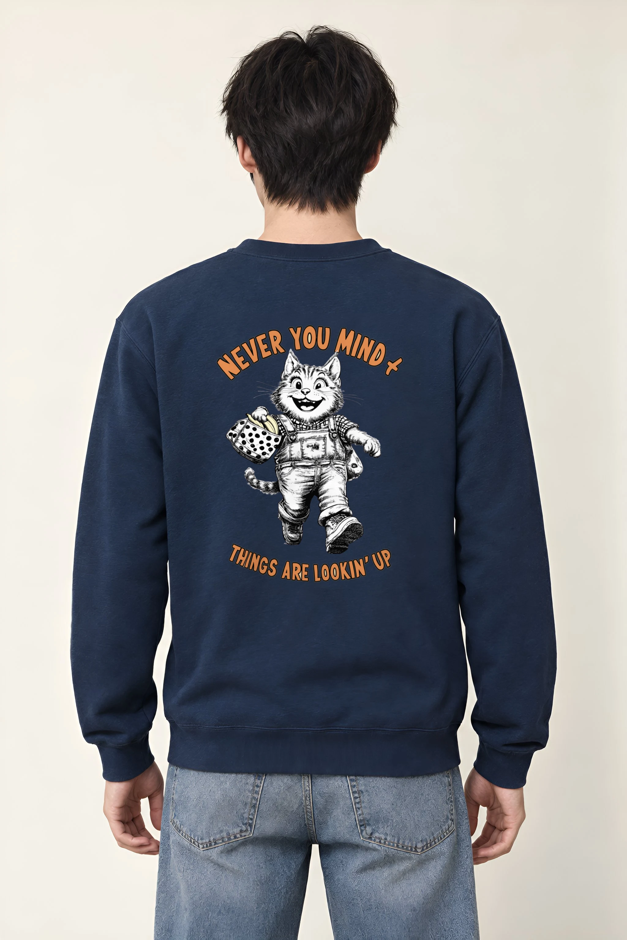 "Things Are Lookin' Up" Heavy Blend Unisex Crewneck Sweatshirt