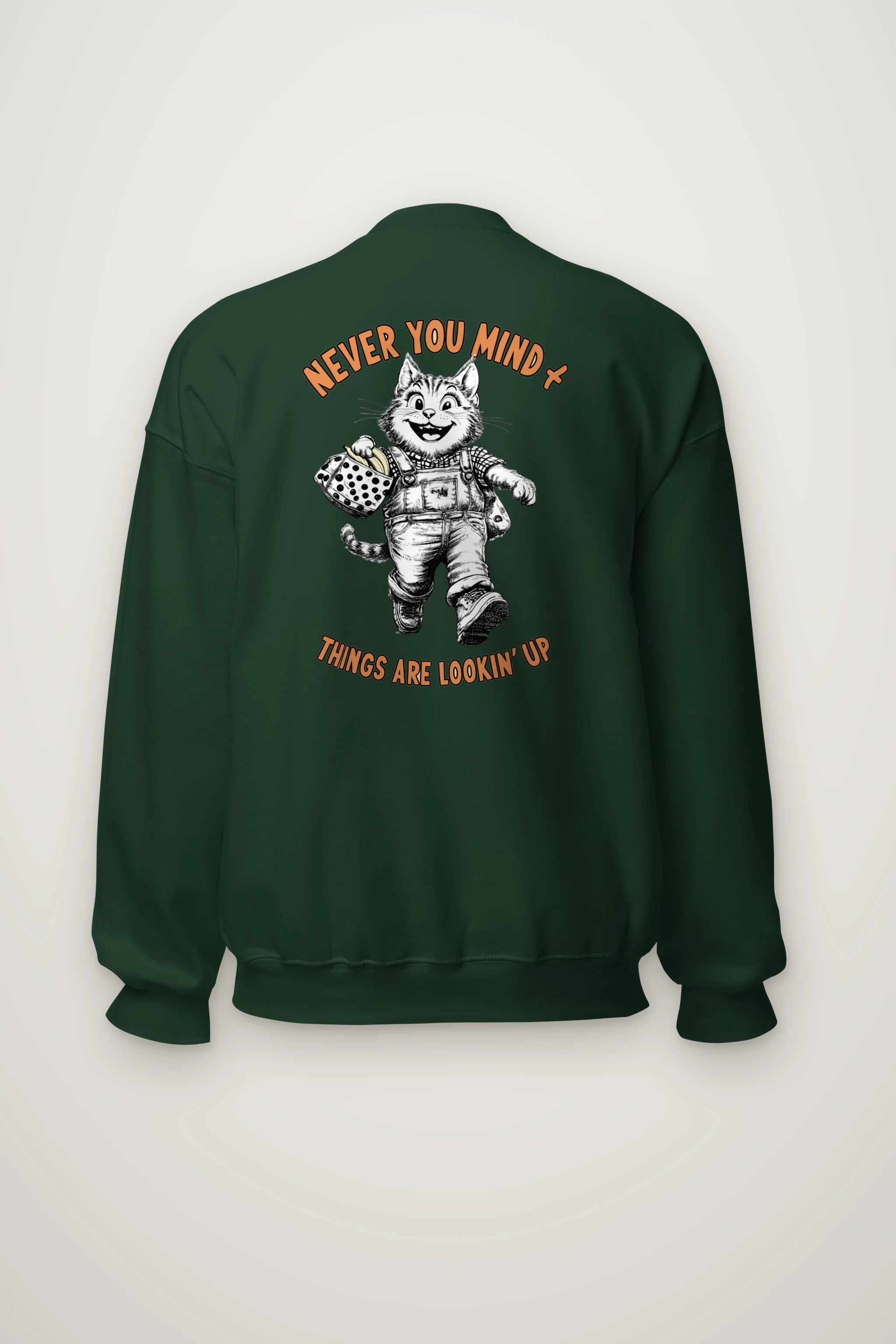"Things Are Lookin' Up" Heavy Blend Unisex Crewneck Sweatshirt