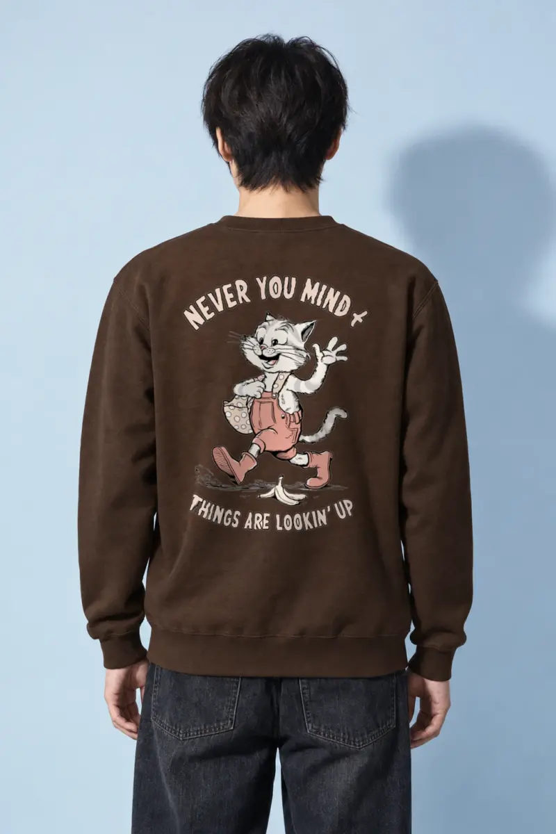 "Things Are Lookin Up" Heavy Blend Unisex Crewneck Sweatshirt | Gildan 18000