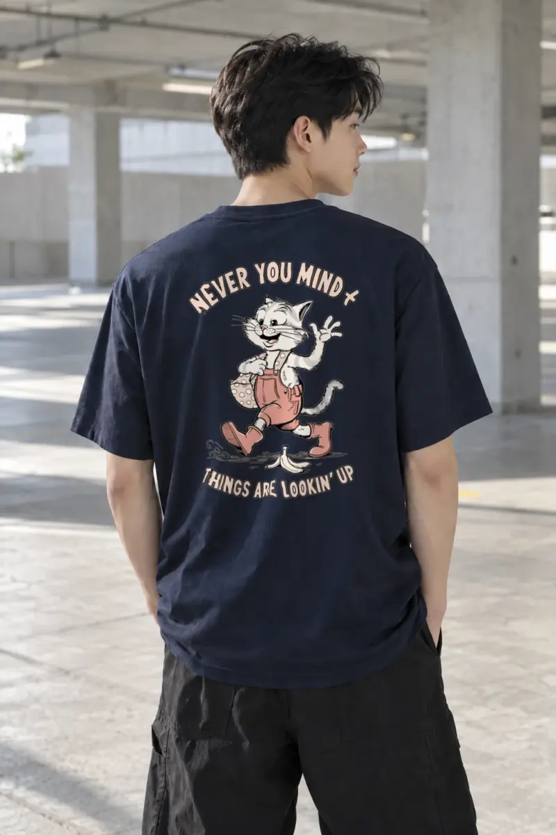 "Things Are Lookin Up" Heavyweight Unisex Crewneck T-shirt | Gildan 5000