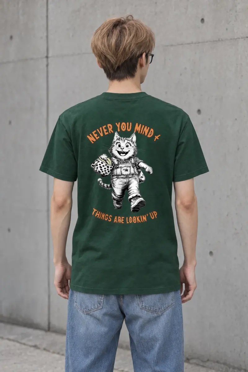 "Things Are Lookin' Up" Heavyweight Unisex Crewneck T-shirt