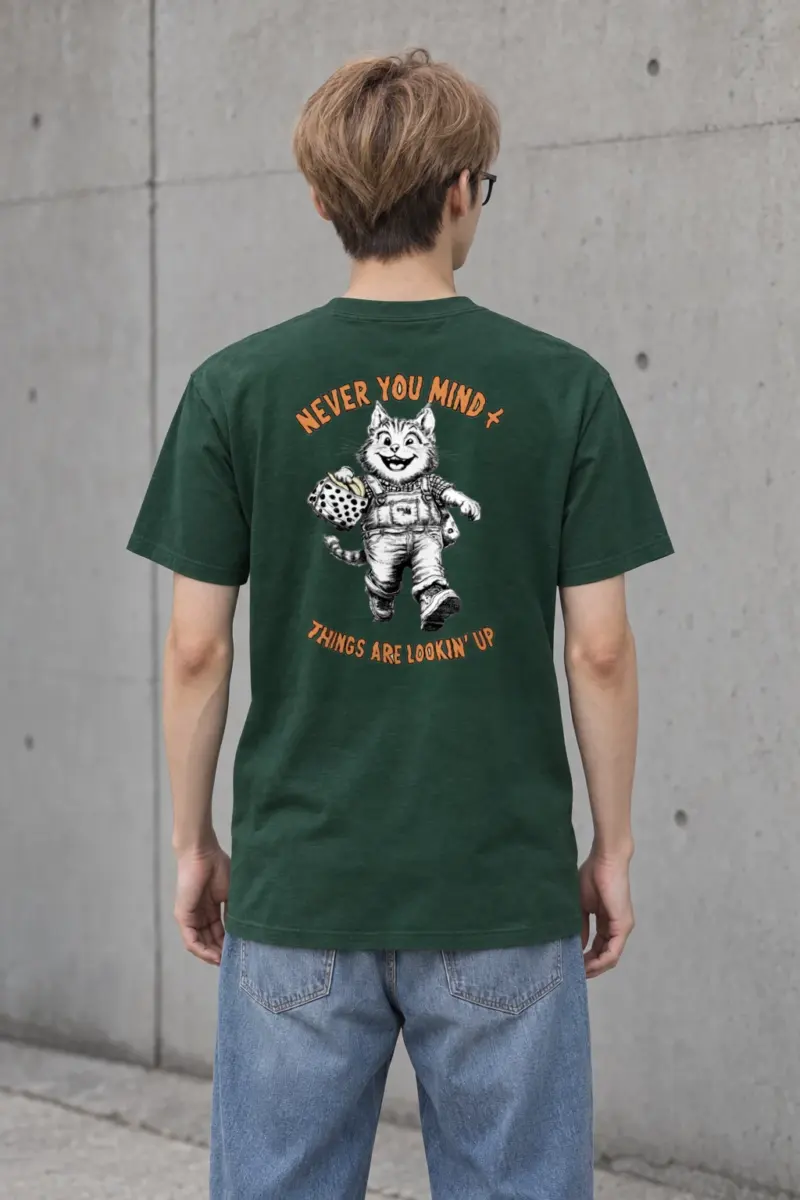 "Things Are Lookin' Up" Heavyweight Unisex Crewneck T-shirt