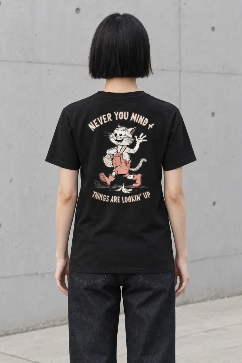 "Things Are Lookin Up" Heavyweight Unisex Crewneck T-shirt | Gildan 5000
