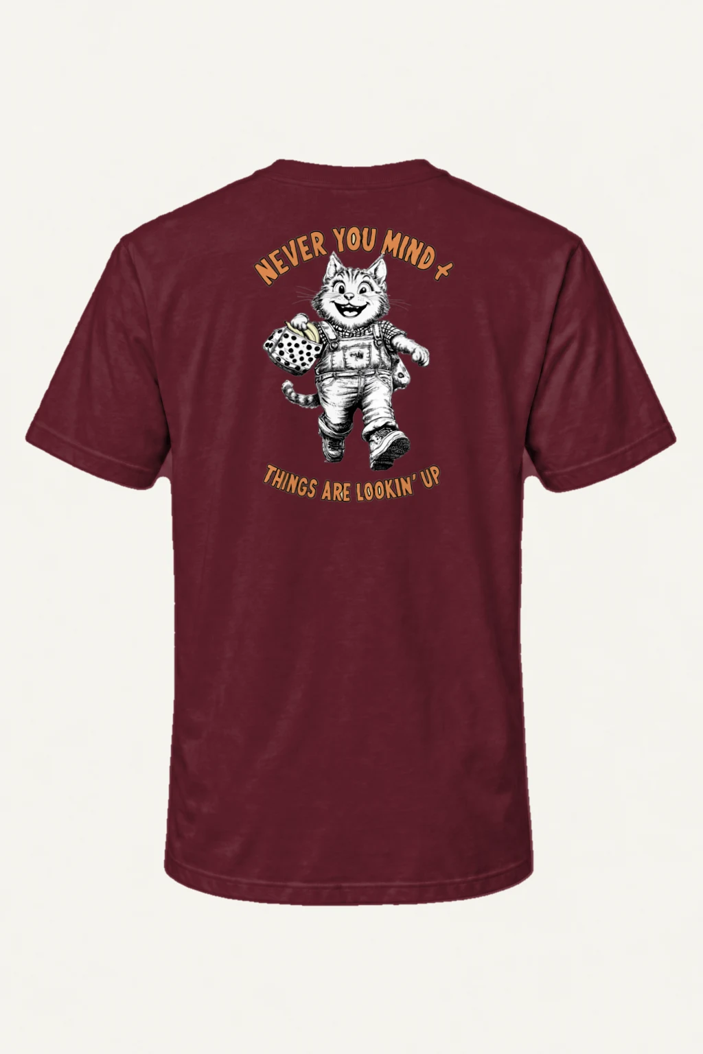 "Things Are Lookin' Up" Heavyweight Unisex Crewneck T-shirt | Gildan 5000