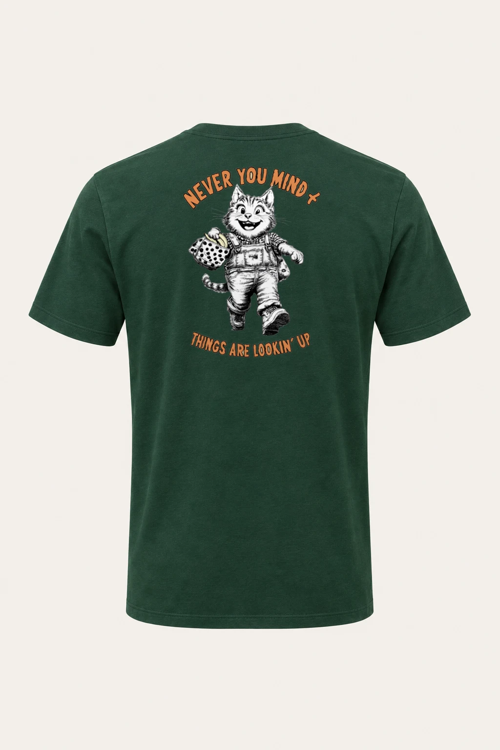 "Things Are Lookin' Up" Heavyweight Unisex Crewneck T-shirt | Gildan 5000