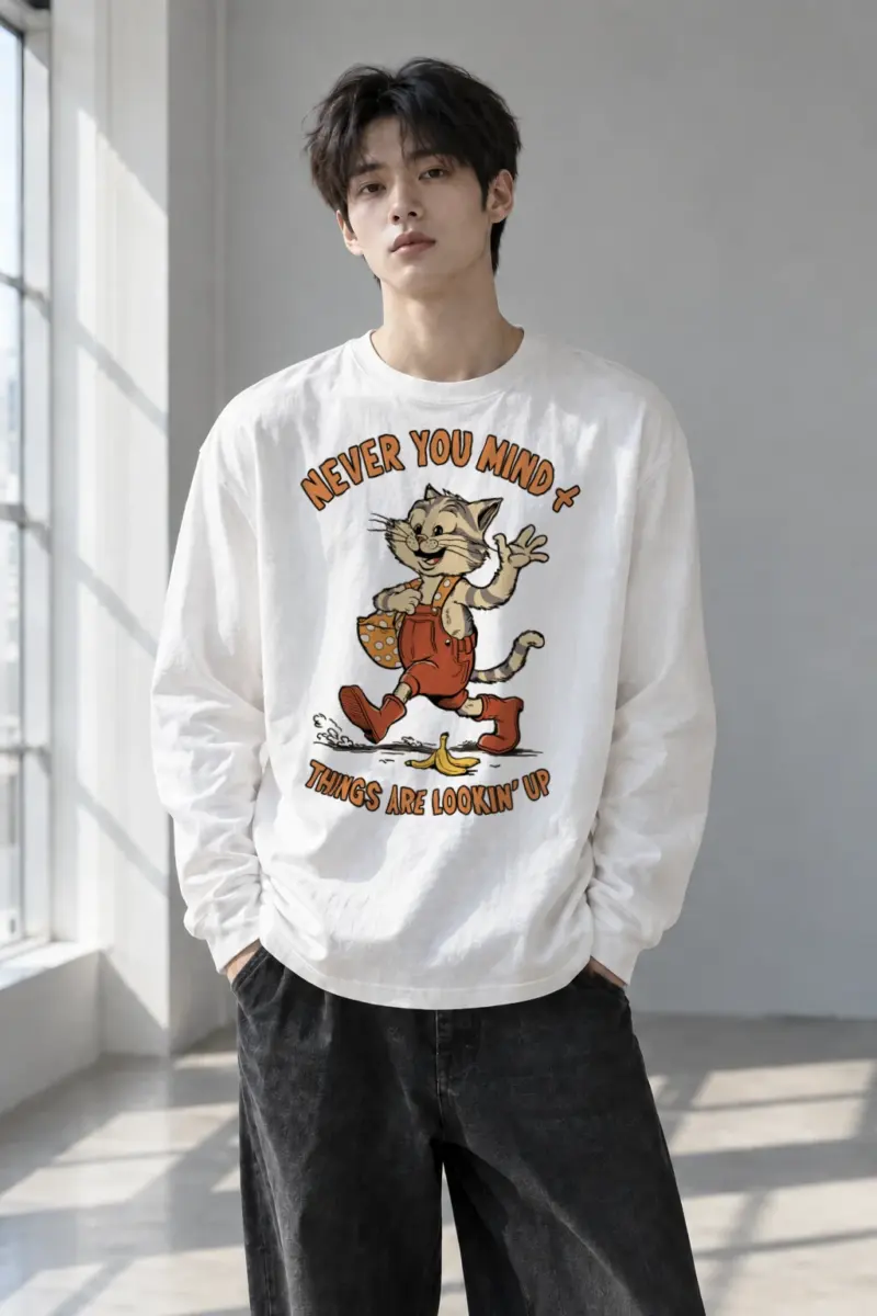 "Things Are Lookin' Up" Unisex Longsleeve T-shirt | Gildan 2400