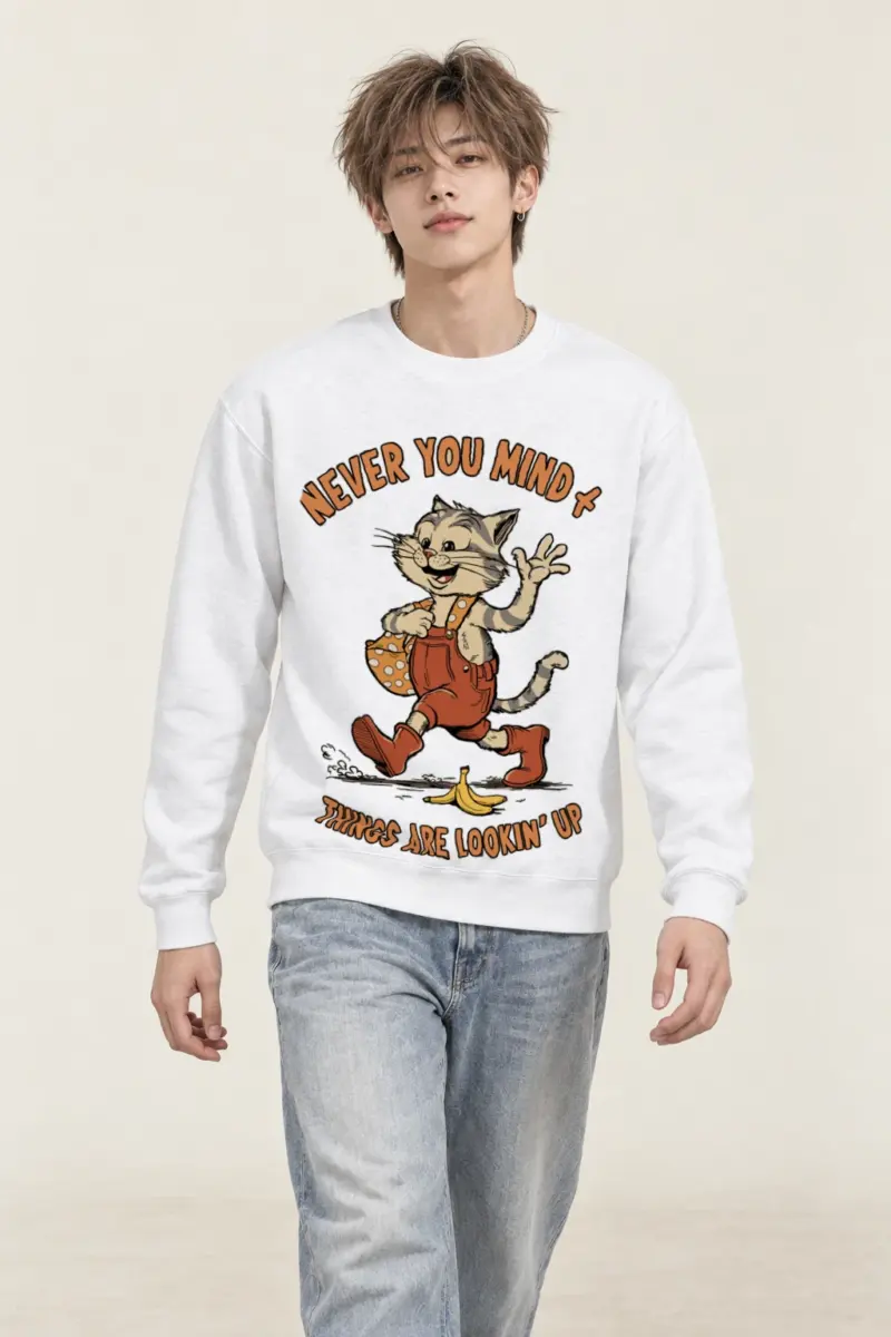 "Things Are Looking Up" Heavy Blend Unisex Crewneck Sweatshirt