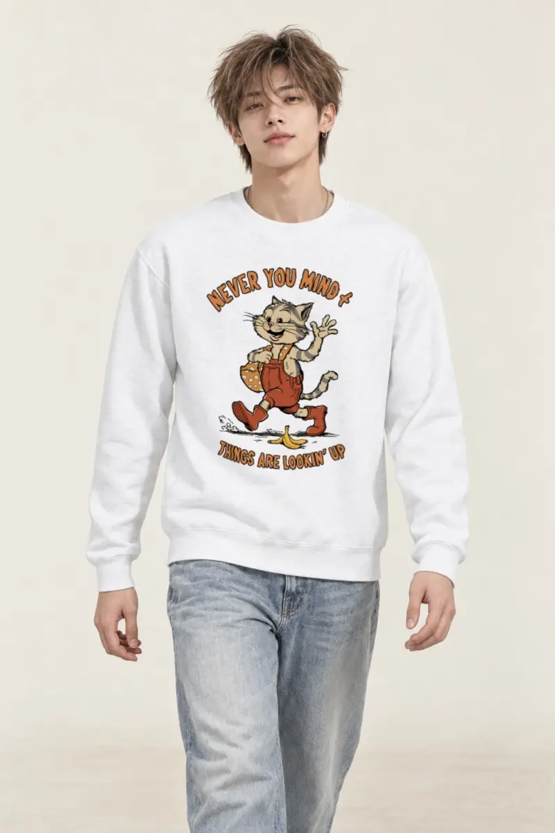 "Things Are Looking Up" Heavy Blend Unisex Crewneck Sweatshirt
