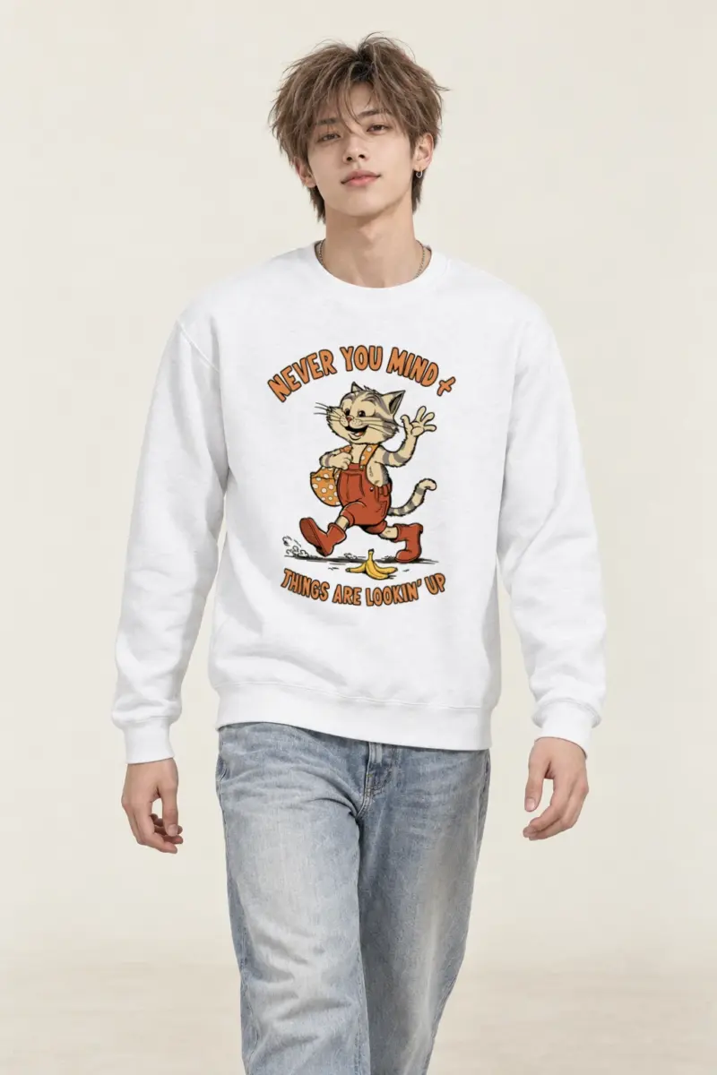 "Things Are Looking Up" Heavy Blend Unisex Crewneck Sweatshirt