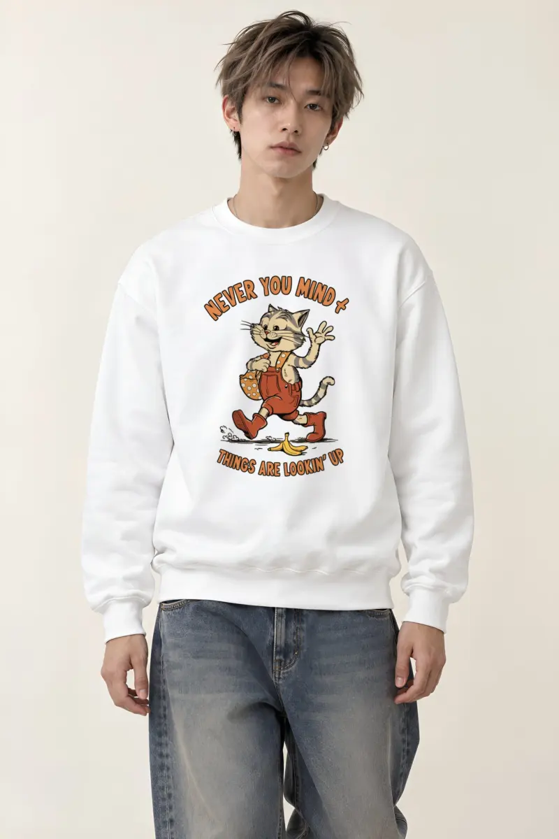 "Things Are Looking Up" Heavy Blend Unisex Crewneck Sweatshirt